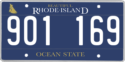 RI license plate 901169