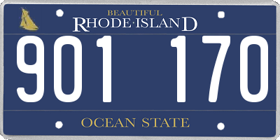RI license plate 901170