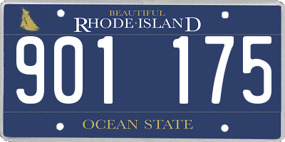 RI license plate 901175