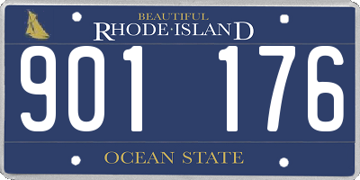 RI license plate 901176