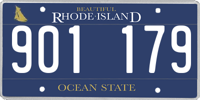 RI license plate 901179