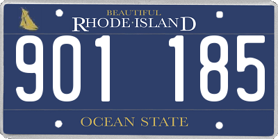 RI license plate 901185