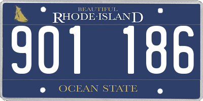 RI license plate 901186