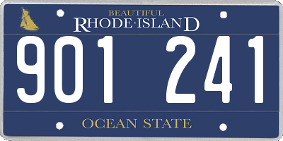 RI license plate 901241
