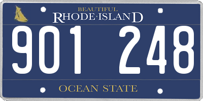 RI license plate 901248