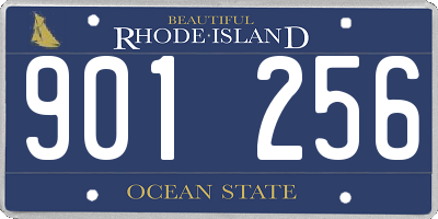 RI license plate 901256