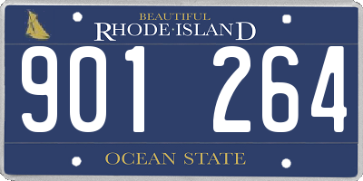 RI license plate 901264