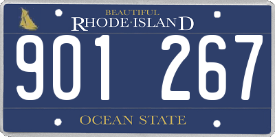 RI license plate 901267