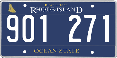RI license plate 901271