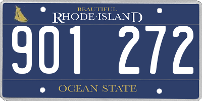 RI license plate 901272