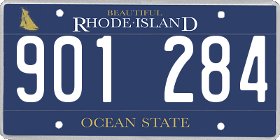 RI license plate 901284