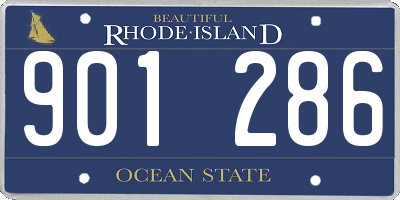 RI license plate 901286