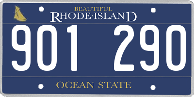 RI license plate 901290