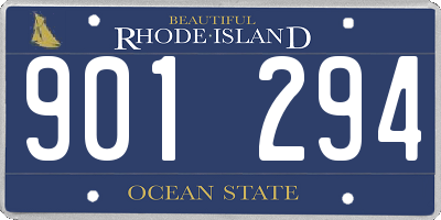 RI license plate 901294