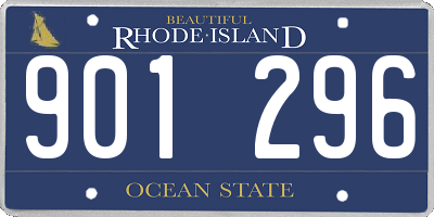 RI license plate 901296