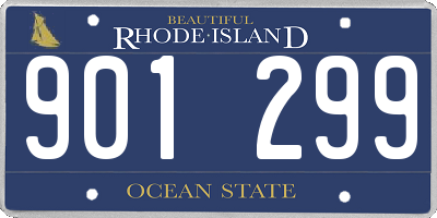 RI license plate 901299