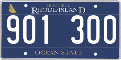 RI license plate 901300
