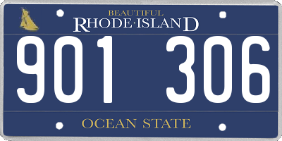 RI license plate 901306