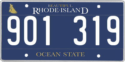 RI license plate 901319