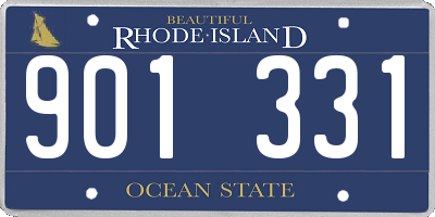 RI license plate 901331