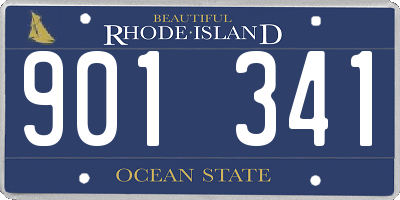 RI license plate 901341