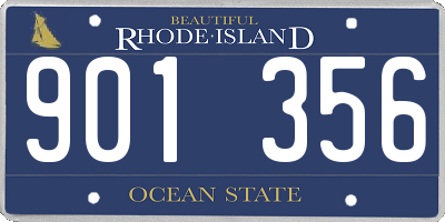 RI license plate 901356