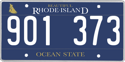 RI license plate 901373