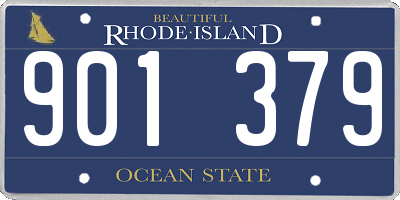 RI license plate 901379