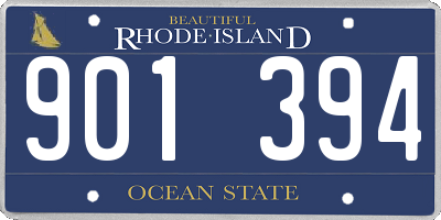 RI license plate 901394