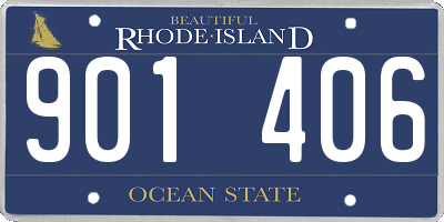 RI license plate 901406
