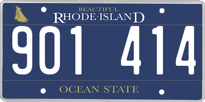 RI license plate 901414