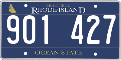RI license plate 901427