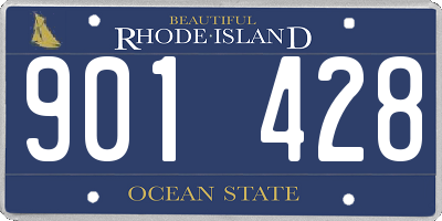RI license plate 901428