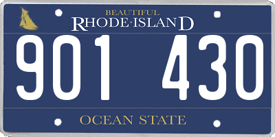 RI license plate 901430