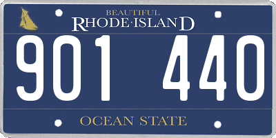 RI license plate 901440