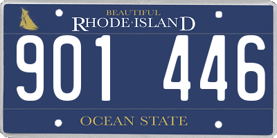 RI license plate 901446