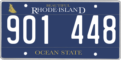 RI license plate 901448