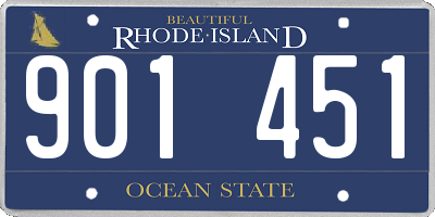 RI license plate 901451