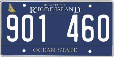 RI license plate 901460