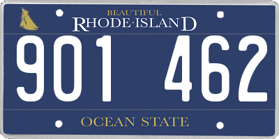 RI license plate 901462