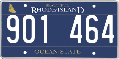 RI license plate 901464