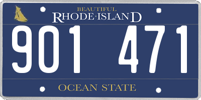 RI license plate 901471