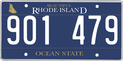 RI license plate 901479