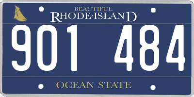 RI license plate 901484
