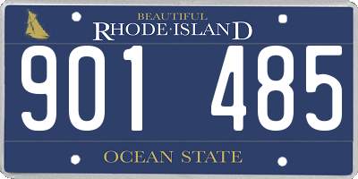 RI license plate 901485