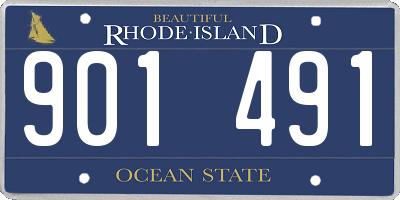 RI license plate 901491