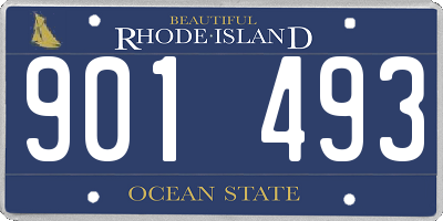 RI license plate 901493