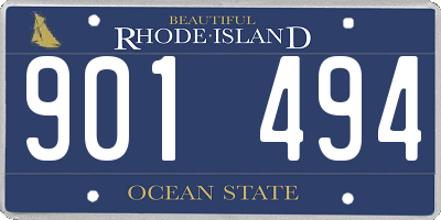 RI license plate 901494