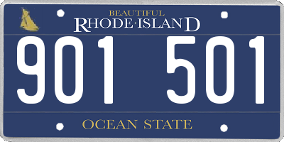 RI license plate 901501