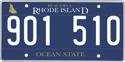 RI license plate 901510